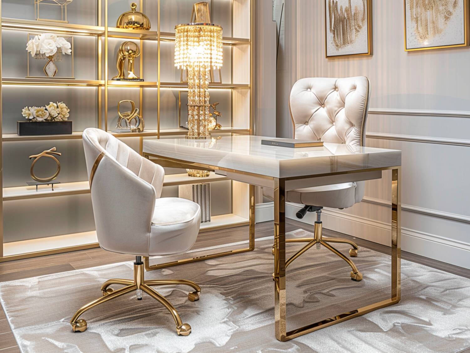 10 inspiracji na odnawianie mebli w stylu glamour