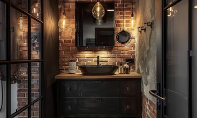 Jak urządzić łazienkę w stylu industrialnym z dodatkami drewna