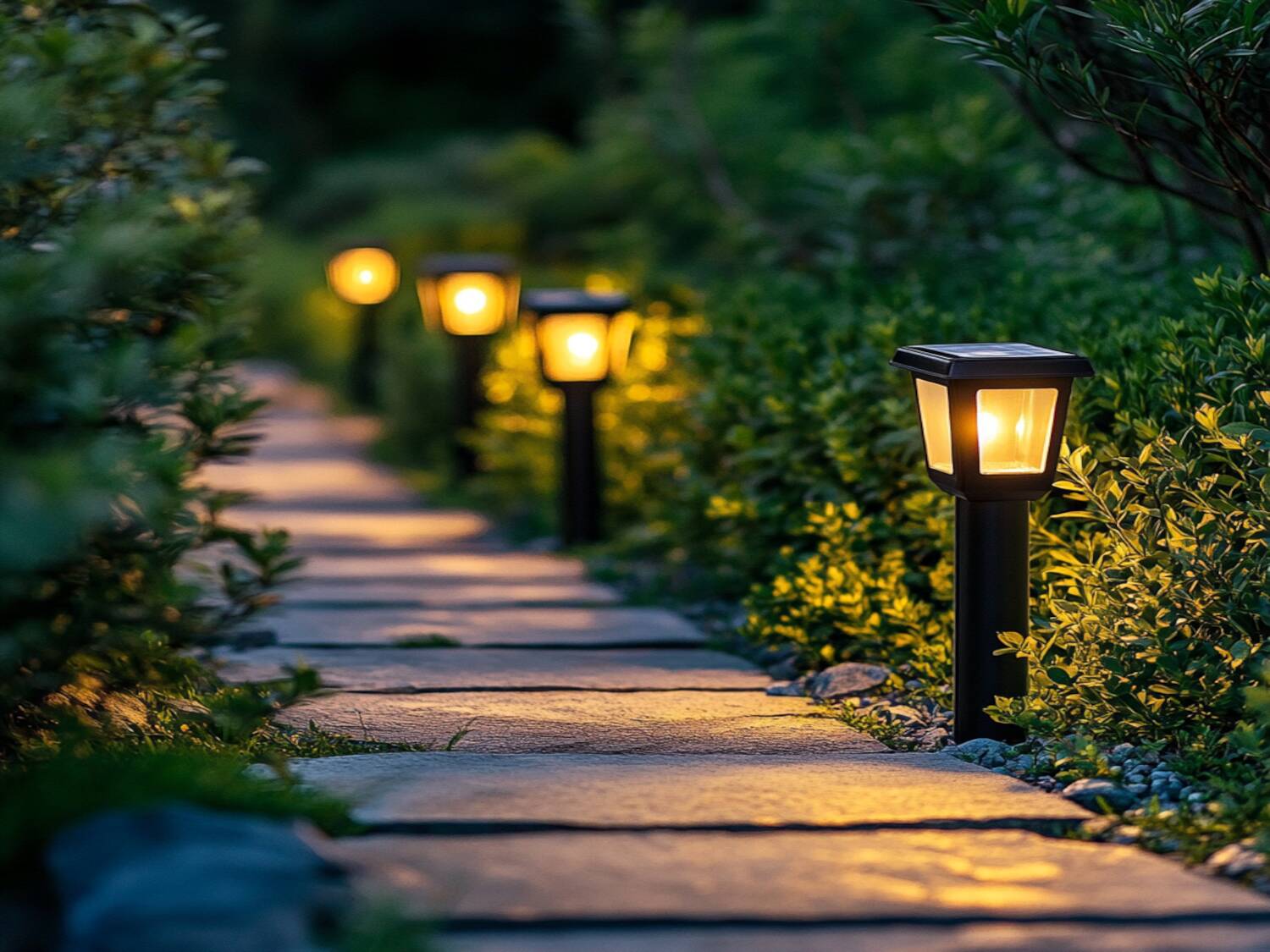 Jakie lampy solarne najlepiej sprawdzą się w ogrodach z dużą ilością krzewów ozdobnych