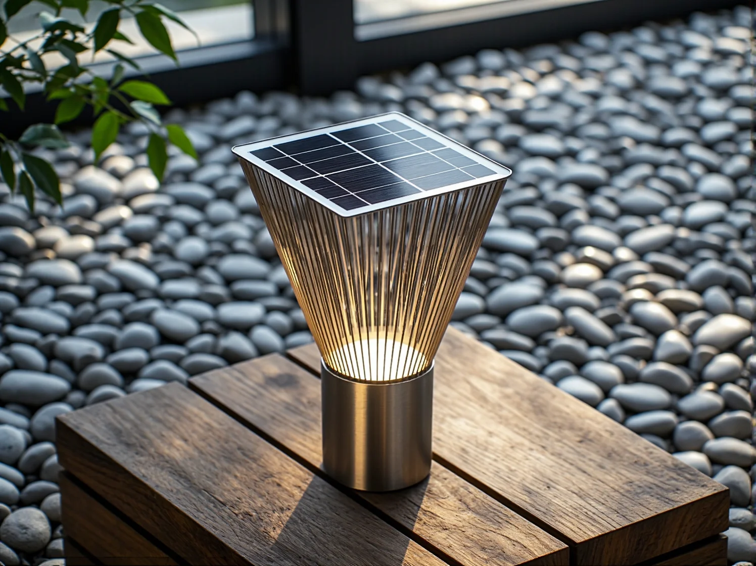 Delikatne przecieranie panelu słonecznego lampy solarnej ściereczką z mikrofibry.