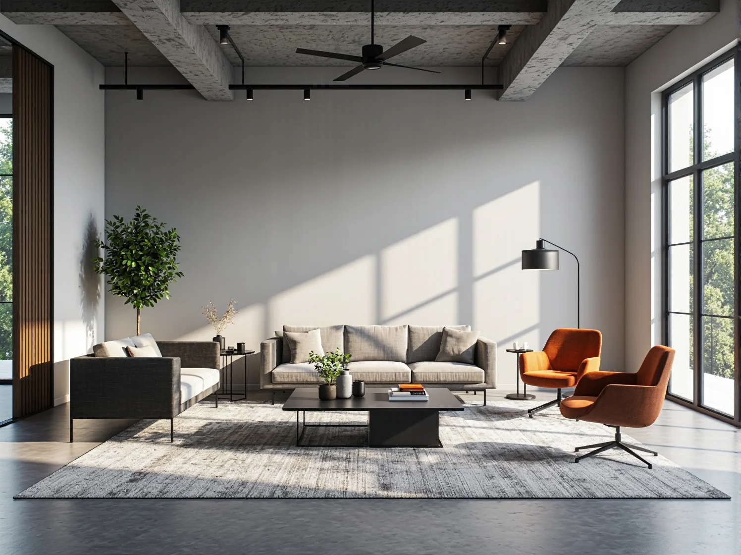 Zestaw wypoczynkowy beżowy z fotelami obrotowymi w kolorze terakoty