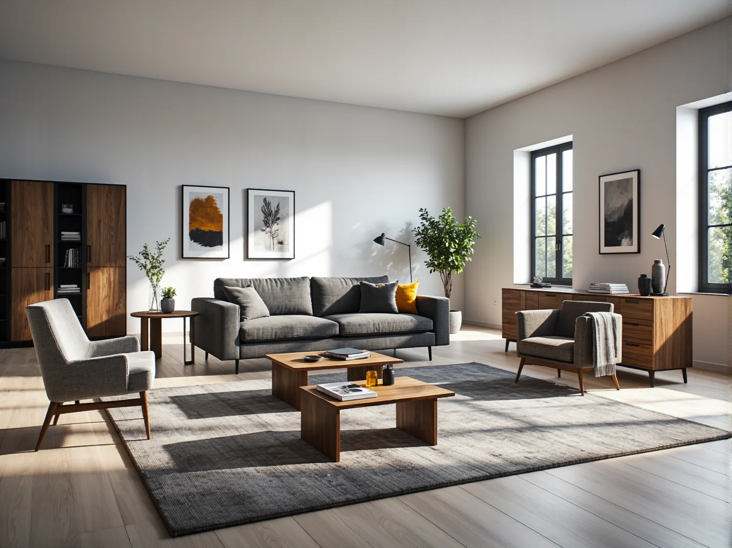 Jasna aranżacja małej kuchni z ekologicznymi meblami jako przykład najnowszych trendów.