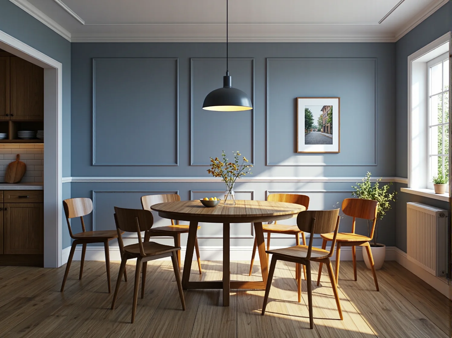 Zbliżenie na blat rustykalnego stołu outdoorowego, ukazujące fakturę drewna z odzysku.