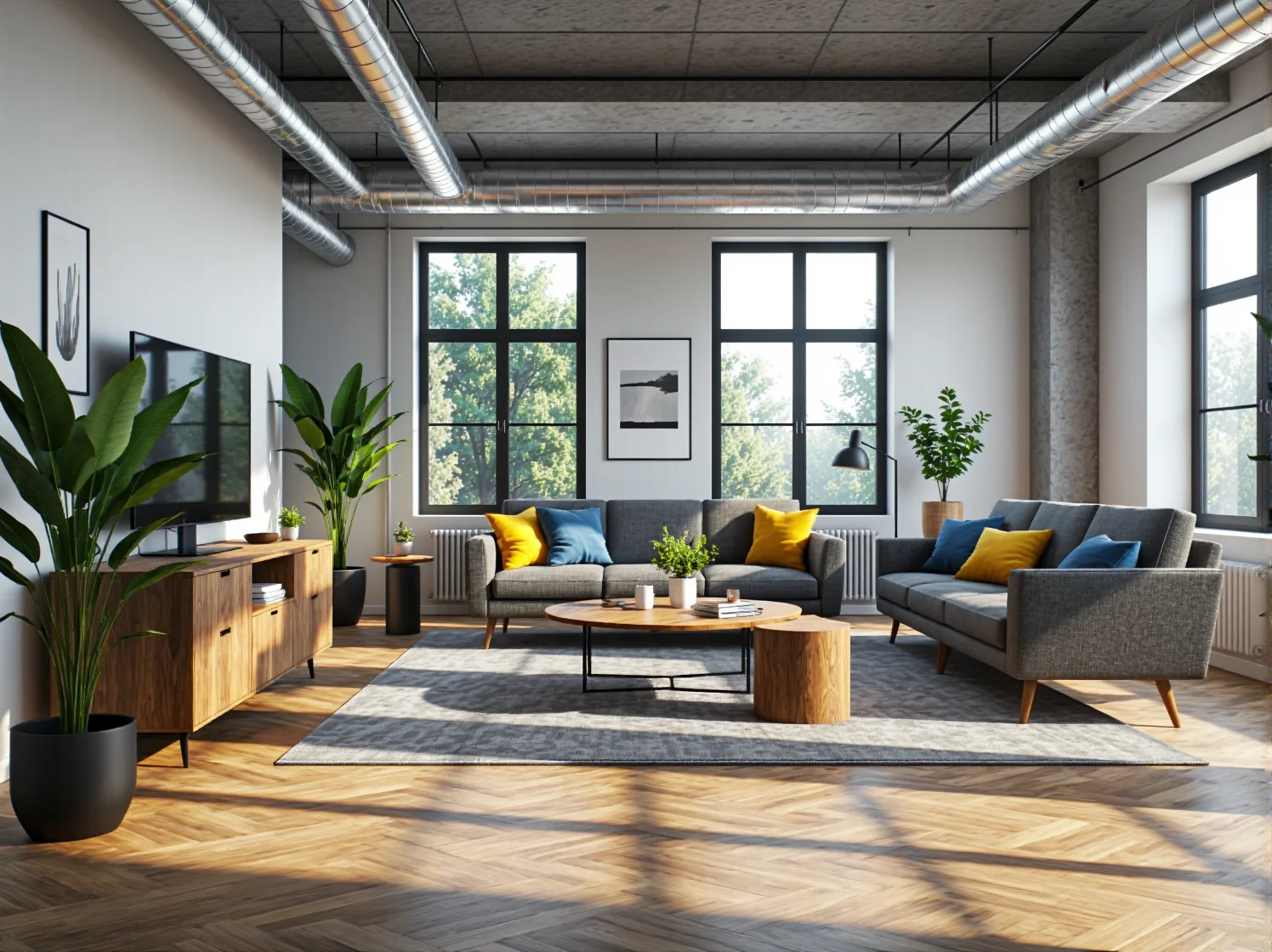 Modułowe i elastyczne meble coworkingowe umożliwiające łatwą rearanżację przestrzeni dla rosnącego startupu.