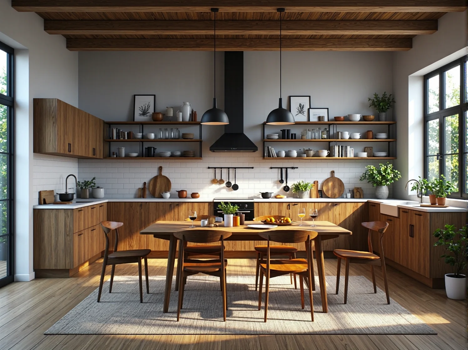 Eleganckie biurko z wbudowaną technologią, pokazujące innowacyjne trendy w projektowaniu luksusowych mebli biurowych.