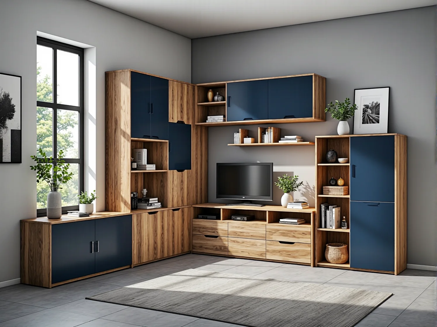 Stylowa biała komoda modułowa – trendy wnętrzarskie i funkcjonalność na rok 2025.