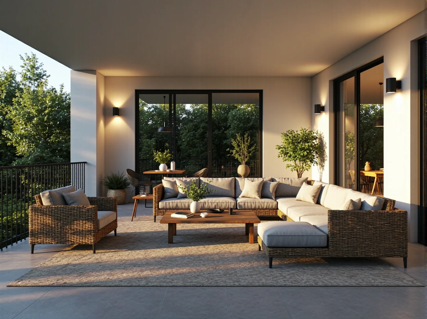 Wieczorny relaks na balkonie boho – inspiracje z wykorzystaniem nastrojowych lamp LED.