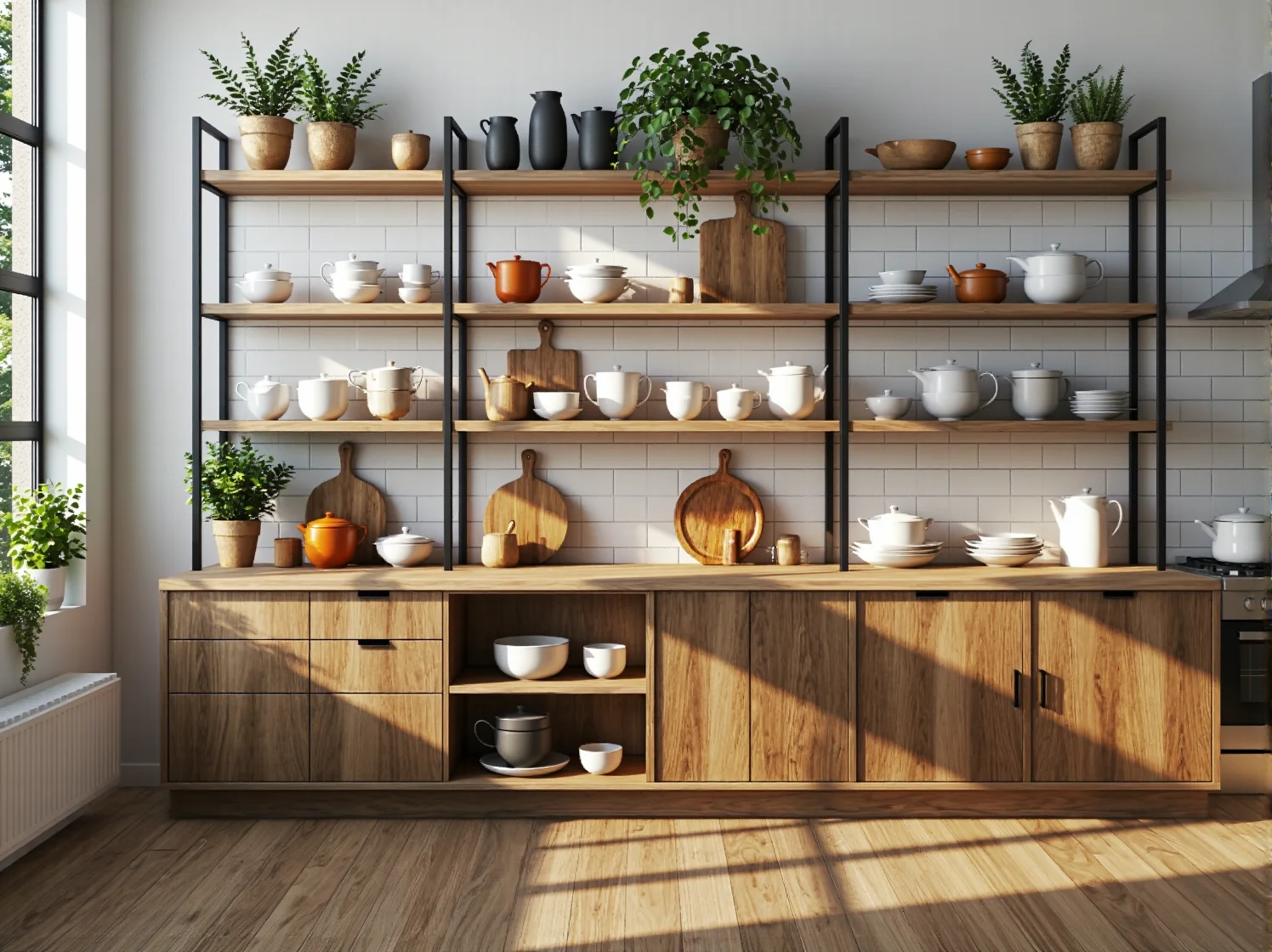 Jakie będą trendy w 2025? Aranżacja kuchni skandynawskiej z detalami w stylu retro jako odpowiedź projektanta.