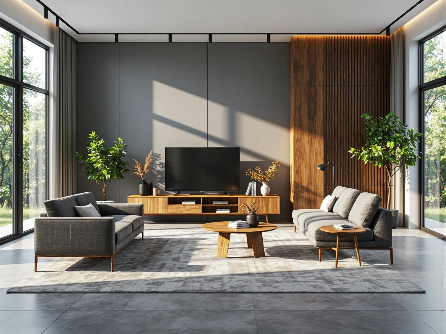 Komfortowy zestaw wypoczynkowy do ogrodu, zawierający sofę i fotele, jako inspiracja do aranżacji przestrzeni zewnętrznej.